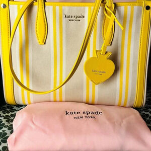 Kate Spade Market Striped Canvas Medium Tote